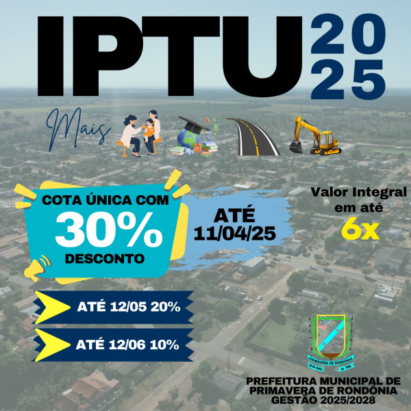 IPTU 2025 COM DESCONTO